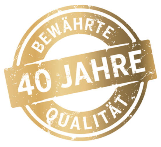 Siegel Gold 40 Jahre bewährte Qualität